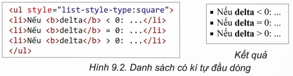 Tin học 12 - Bài 9: Tạo danh sách và bảng 9 tin học 12 bài 9