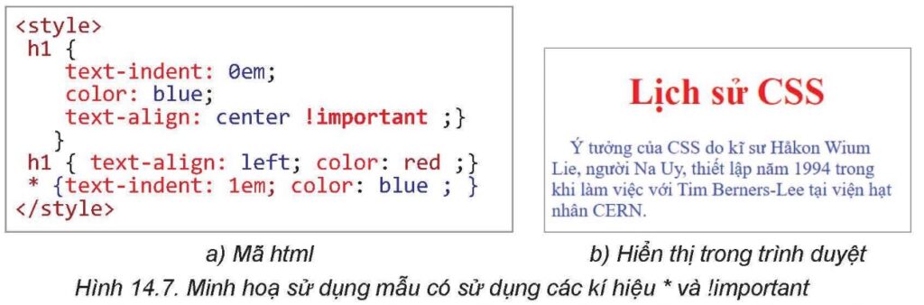 Tin học 12 - Bài 14. Định dạng văn bản bằng CSS 13 Tin học 12 - Bài 14