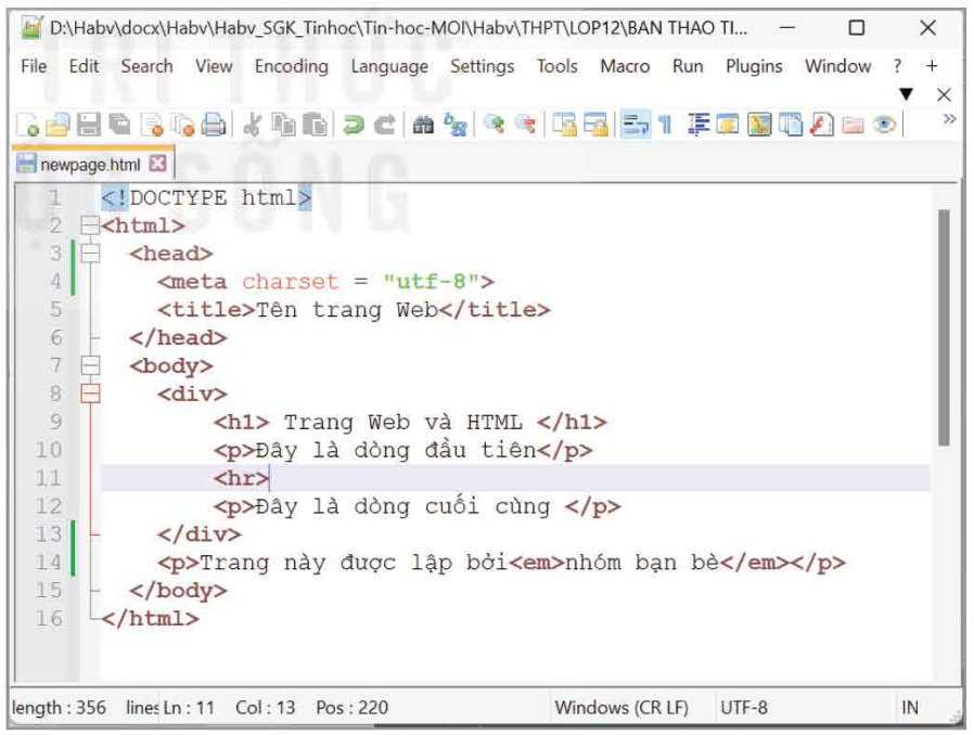 Tin học 12 - Bài 7. HTML và cấu trúc trang web 14 Tin học 12 - Bài 7