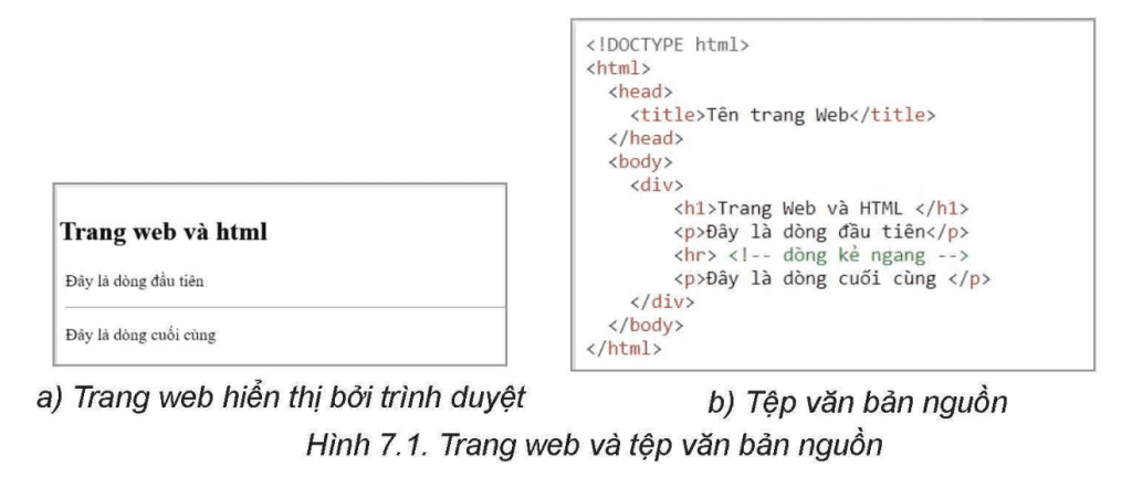 Tin học 12 - Bài 7. HTML và cấu trúc trang web 10 Tin học 12 Bài 7 Trang web và HTML