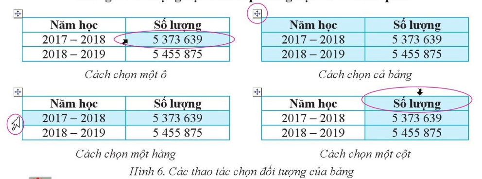 Tin học 6 Chủ đề E Bài 4 Chèn thêm hoặc xóa hàng và cột