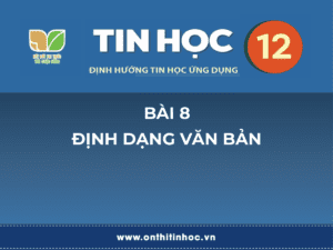Tin học 12 - Bài 8. Định dạng văn bản 8 Trí tuệ nhân tạo