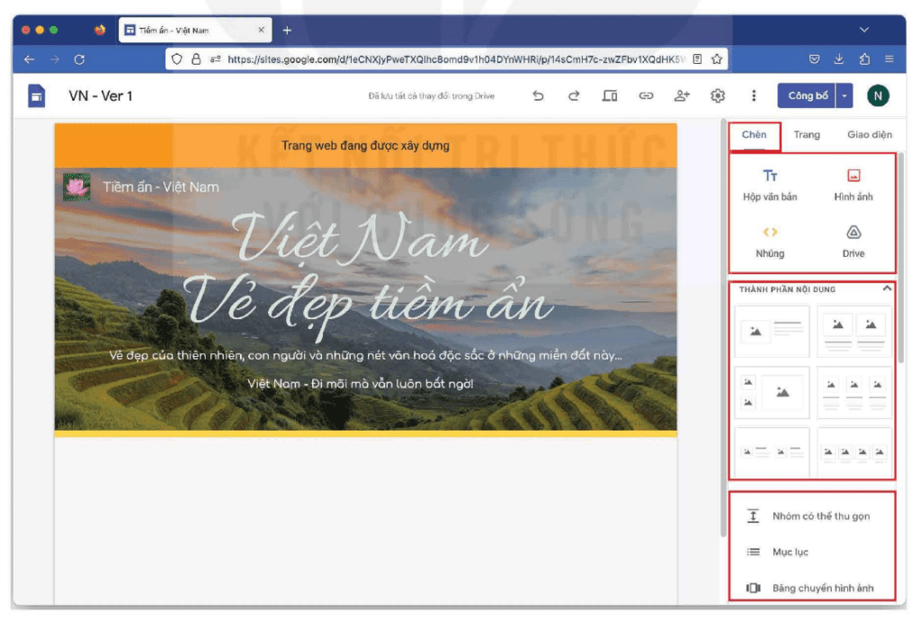 Tin học 12 - Bài 25. Xây dựng phần thân và chân trang web 6 Tin học 12 Bài 25 Nhiệm vụ 1 Tìm hiểu giao diện tạo phần thân trang web