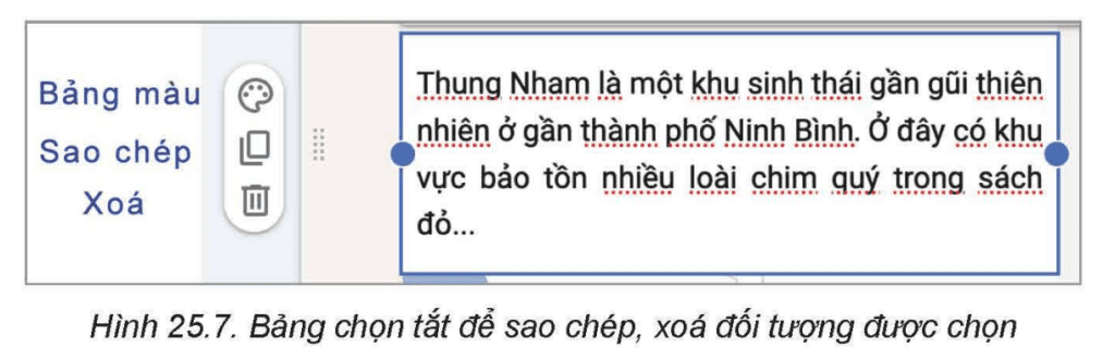 Tin học 12 - Bài 25. Xây dựng phần thân và chân trang web 9 Tin học 12 Bài 25 Nhiệm vụ 4 Chỉnh sửa các đối tượng đã có