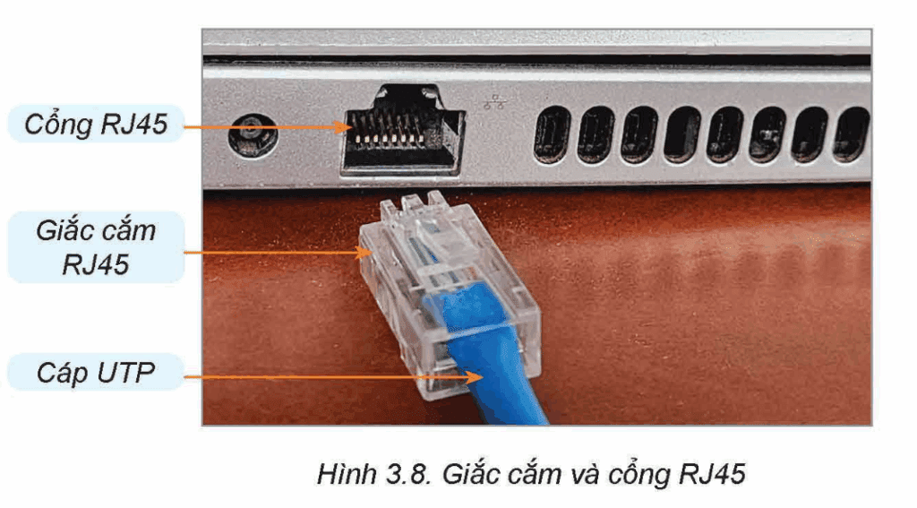 Tin học 12 – Bài 3. Một số thiết bị mạng thông dụng 13 Tin học 12 Bài 3 Nhiệm vụ 1 Kết nối bằng cáp tín hiệu Có dây