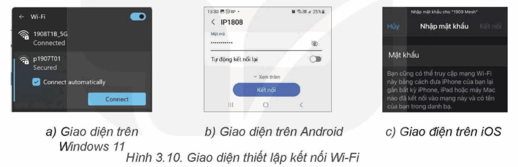 Tin học 12 – Bài 3. Một số thiết bị mạng thông dụng 14 Tin học 12 Bài 3 Nhiệm vụ 2 Kết nối không dây Wi Fi