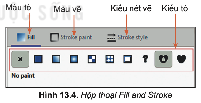 Tin học 10 Bài 13 Thiết lập màu tô màu vẽ và tô màu cho đối tượng