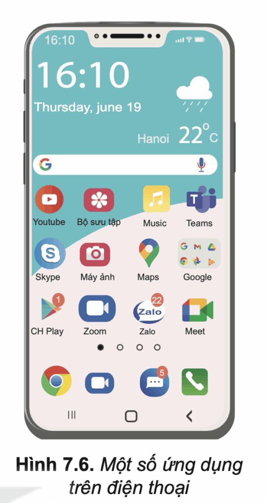 Tin học 10 – Bài 7. Thực hành sử dụng thiết bị số thông dụng 12 Tin học 10 Bài 7 Nhiệm vụ 3 Tìm hiểu các ứng dụng