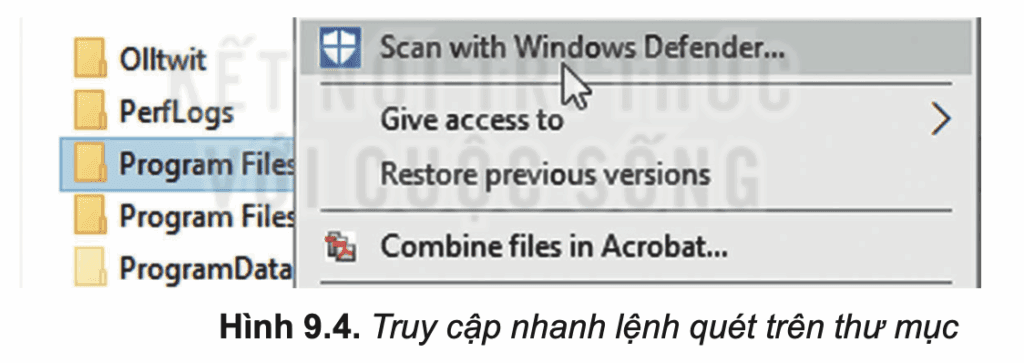 Tin học 10 – Bài 9. An toàn trên không gian mạng 8 Tin học 10 Bài 9 c Phòng chống phần mềm độc hại