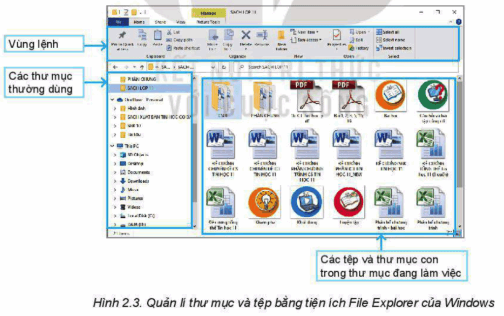 Tin học 11 - Bài 2. Thực hành sử dụng hệ điều hành 9 Tin học 11 Bài 2 Quản lí tệp và thư mục