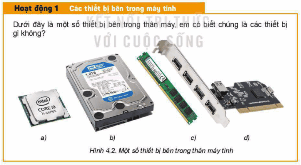 Tin học 11 - Bài 4. Bên trong máy tính 5 Tin học 11 Bài 4 Các thiết bị bên trong máy tính