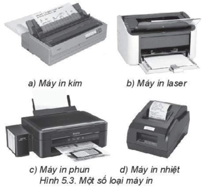 Tin học 11 - Bài 5. Kết nối máy tính với các thiết bị số 9 Tin học 11 Bài 5 b Thiết bị ra