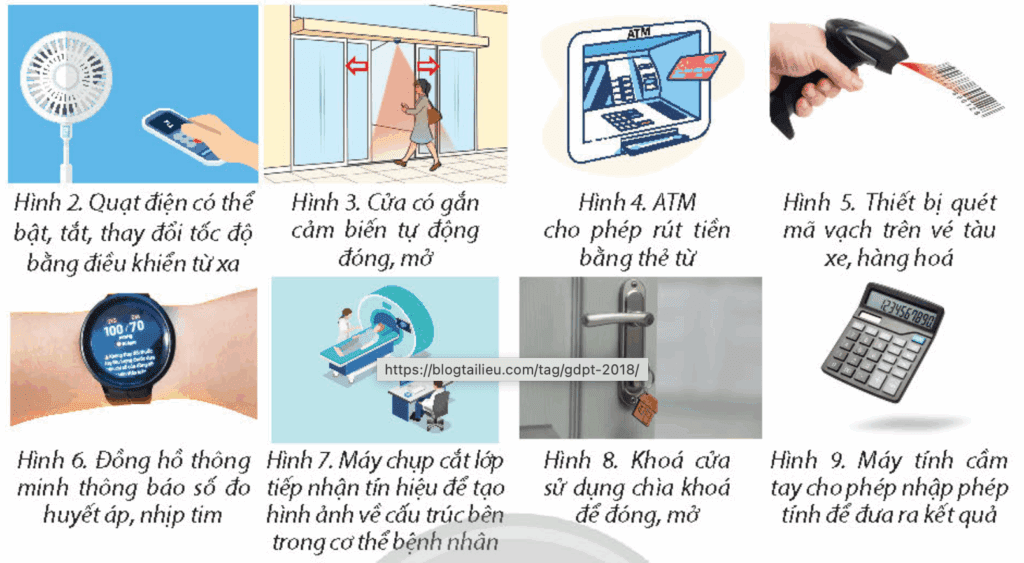 Tin học 9 Bài 1 Thiết bị có gắn bộ xử lí thông tin