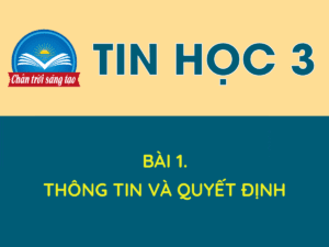 Tin học 3 - Bài 1. Thông tin và quyết định 31