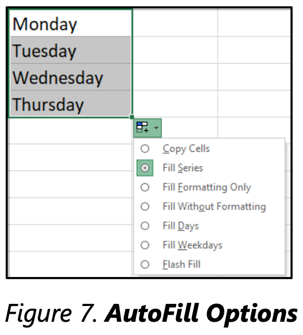 MOS Excel Buổi học 2 Điều hướng tìm kiếm và tự động điền dữ liệu AutoFill bằng thiết bị trỏ Fill handle
