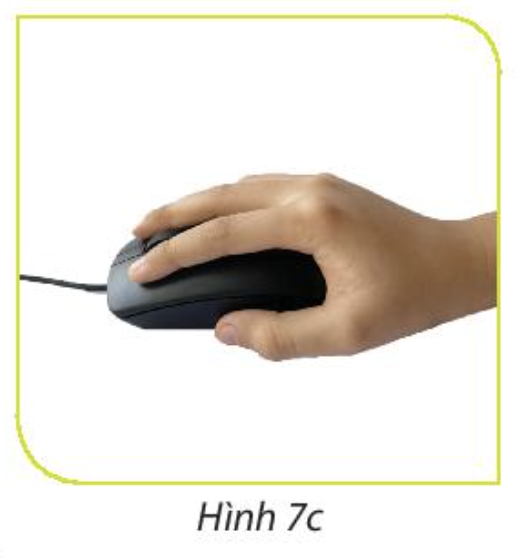 Tin học 3 - Bài 4. Làm việc với máy tính 10 Tin học 3 Bài 4 Cách cầm chuột