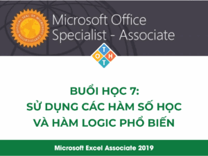 MOS Excel - Buổi học 7: Sử dụng các hàm số học và hàm logic phổ biến 58